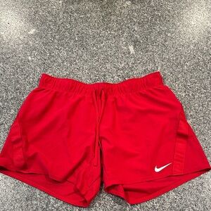 Nike Women's Bold Red Athletic Shorts